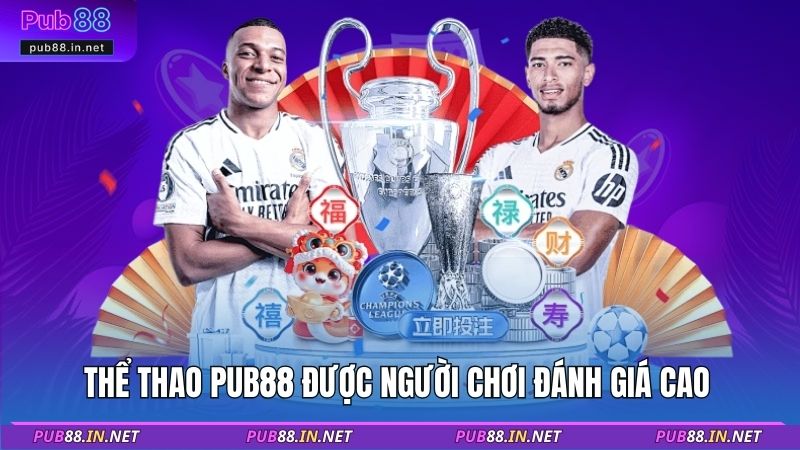 Thể thao PUB88 được người chơi đánh giá cao 